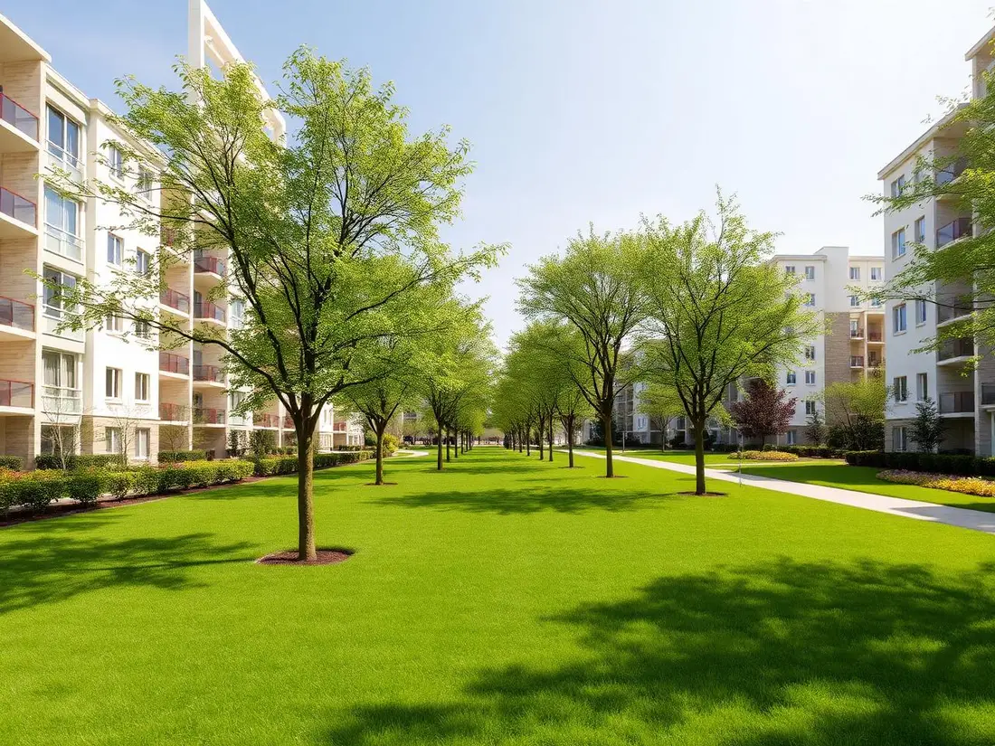 Áreas verdes y jardines del desarrollo