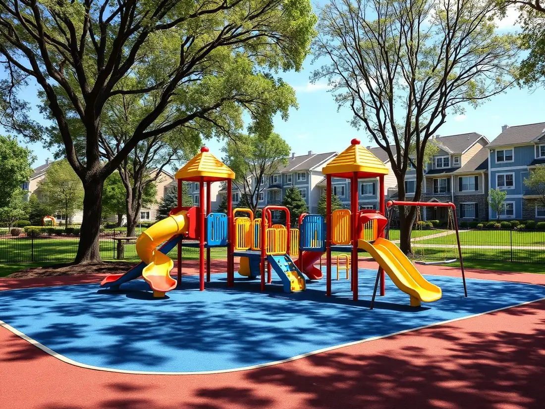 Juegos infantiles en el parque del desarrollo
